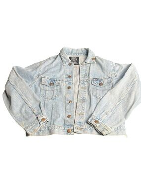 Monte Carlo Polo & Jockey Club Denim Jacket M Light Wash Vintage Style